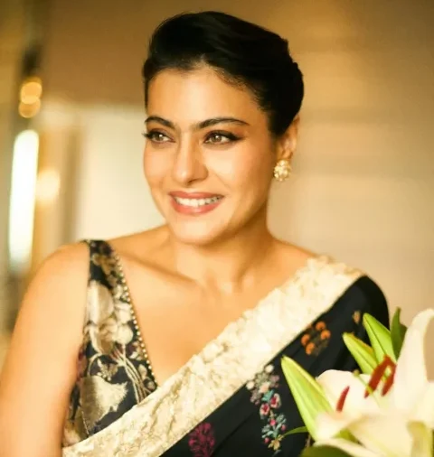 Kajol Stuns in an Inky Black Varun Bahl Couture Sari with Timeless Grace