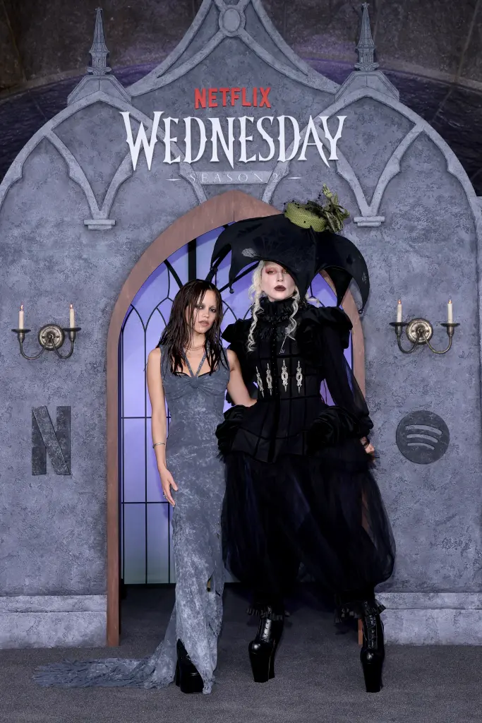 Wednesday Season 2 Premiere: Lady Gaga & Jenna Ortega Channel Witchy Goth Glam