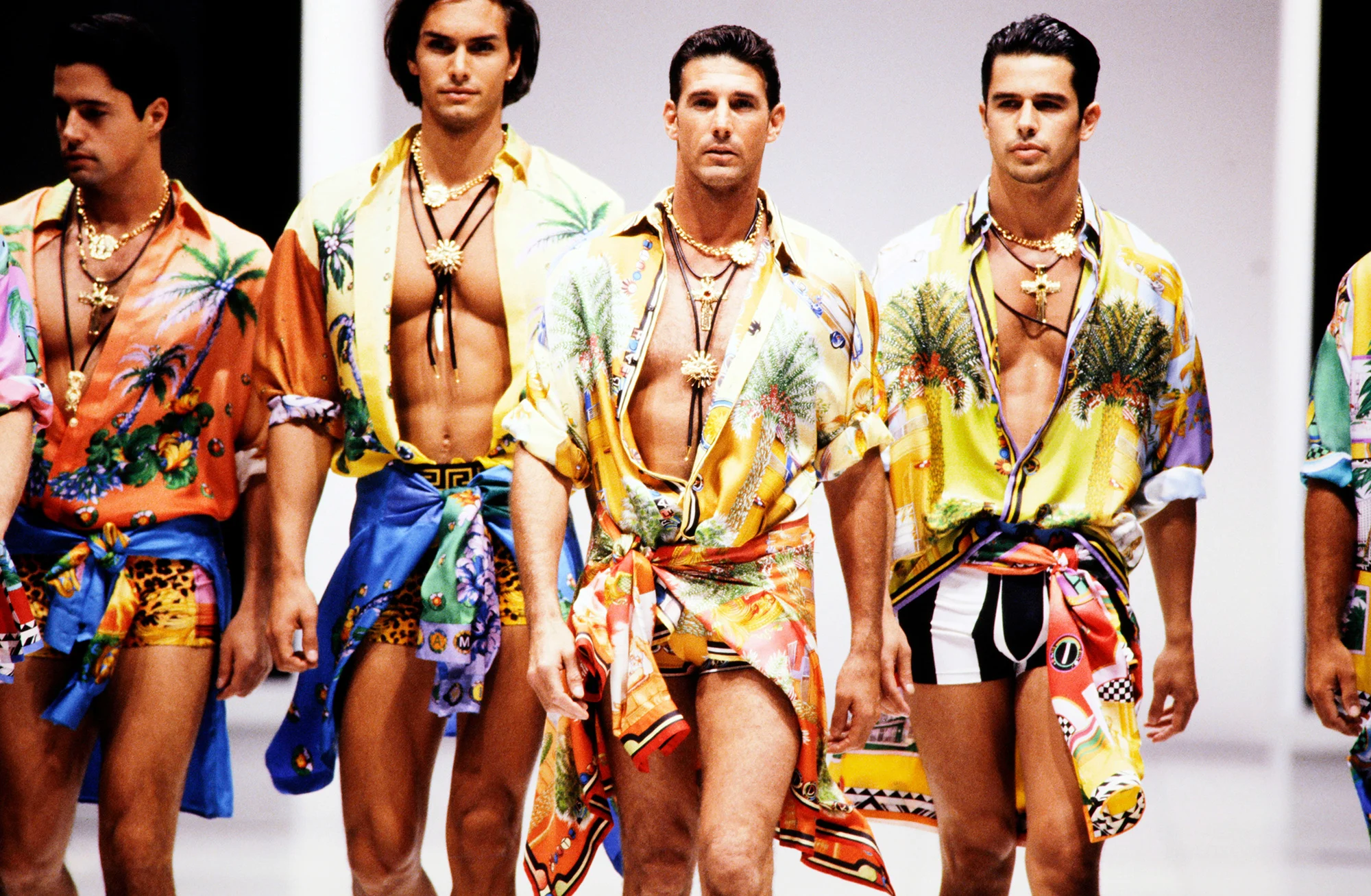 Versace’s Iconic Silk Shirts Shine in UK’s Largest Retrospective