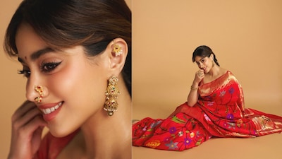 Janhvi Kapoor Sets the Town Ablaze in Paithani Saree