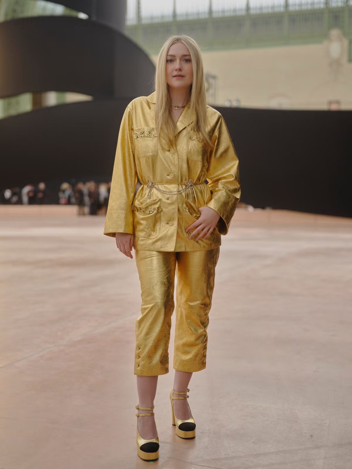 Dakota Fanning Shines in Chanel Fall 2025 Look