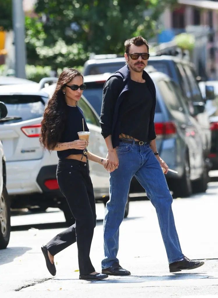 Zoë Kravitz and Harry Styles Couple Style Turns Heads in Chic Outfits