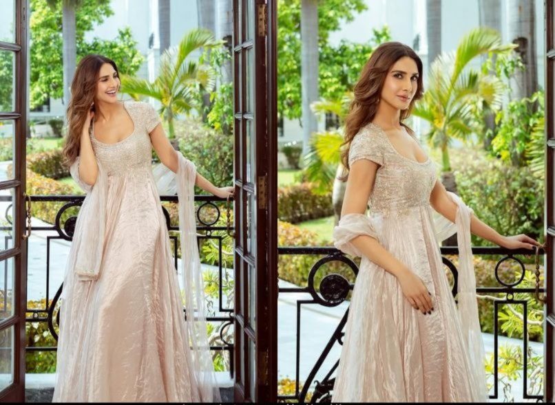 Vaani Kapoor Makes Rose-Gold Anarkali the Mood of Effortless Ethnic Glam