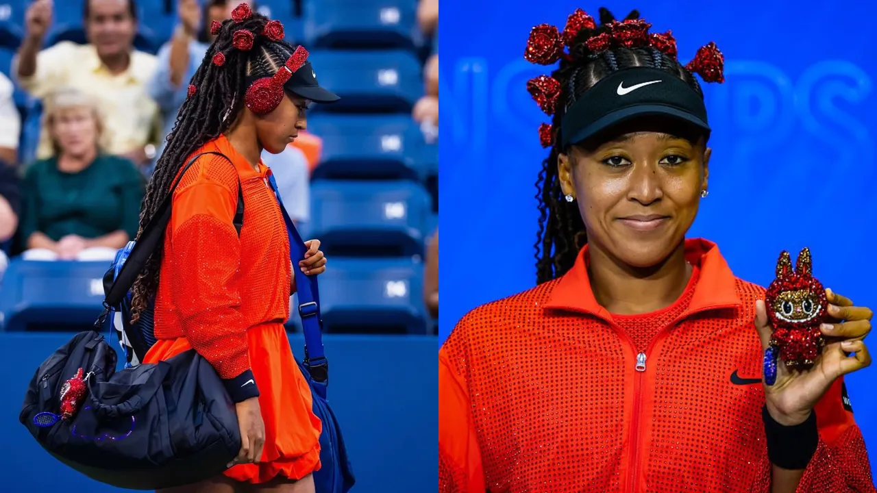 Naomi Osaka’s Red-Blaze Court Couture at US Open