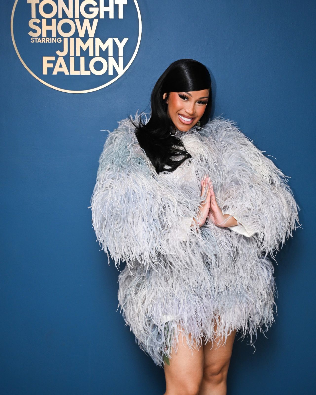 Cardi B Elevates ‘Fallon’ Stage in Feathered Opulence