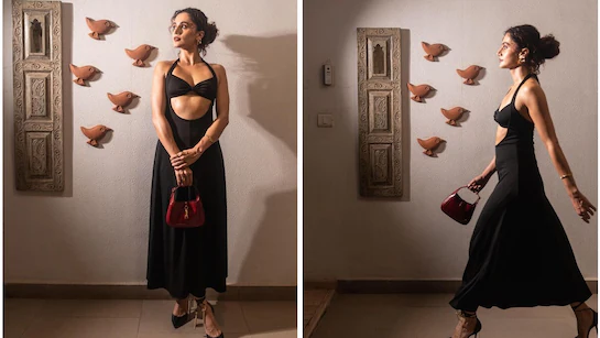 Taapsee Pannu Sizzles in Black Bodycon Dress