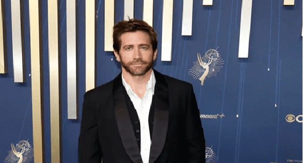 Jake Gyllenhaal Goes Timeless in Prada Shawl-Lapelled Tux