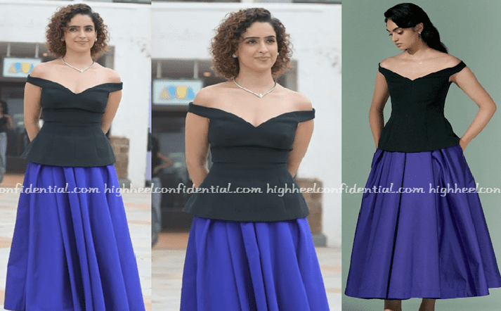 Sanya Malhotra in Atsu Off-Shoulder Top and Skirt Combo