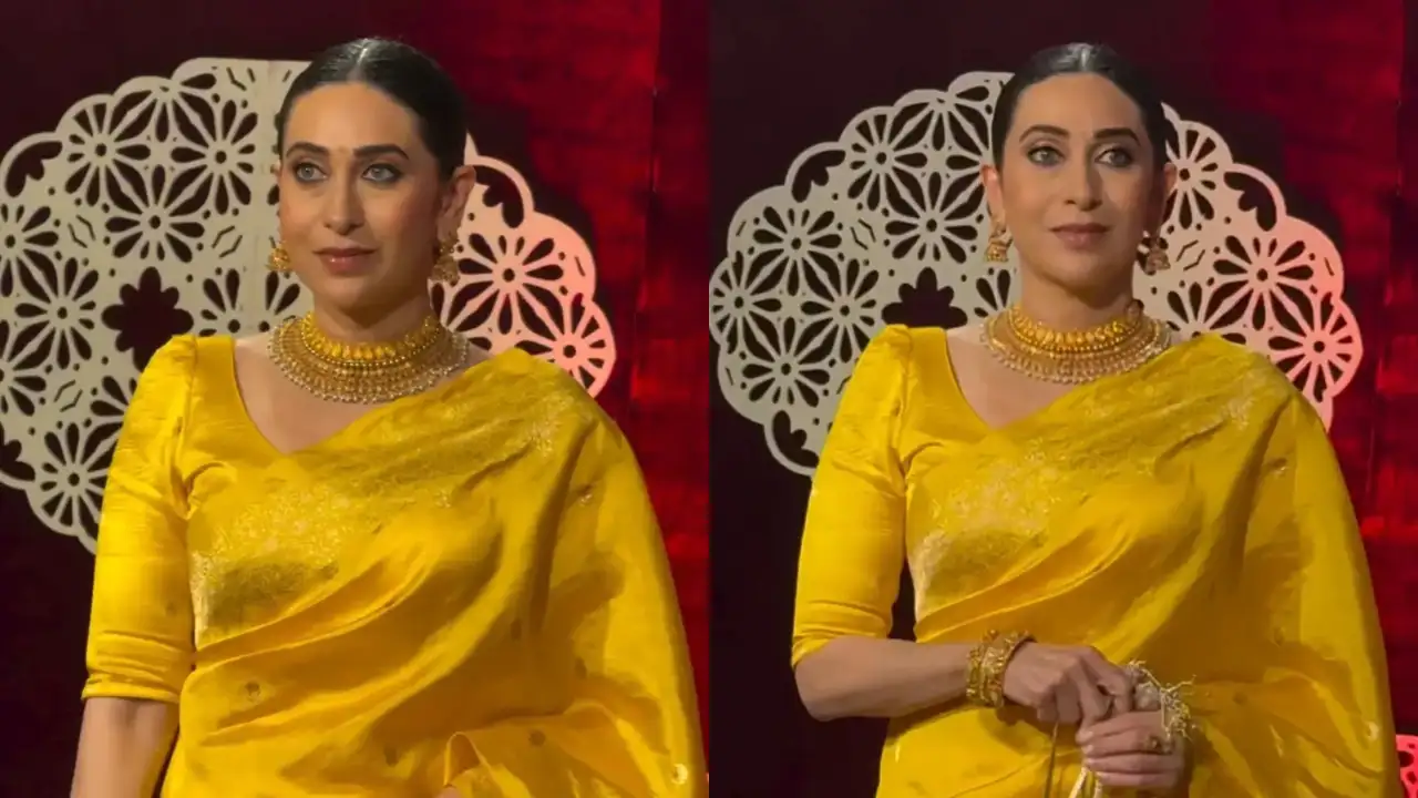 Karisma Kapoor Stuns in Yellow on First Public Outing