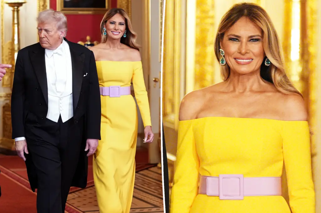 Melania Trump’s Yellow Dress at Banquet Sends Bold Message