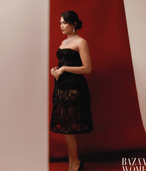 Mona Patel honours Style Icon title in sleek sculptural couture