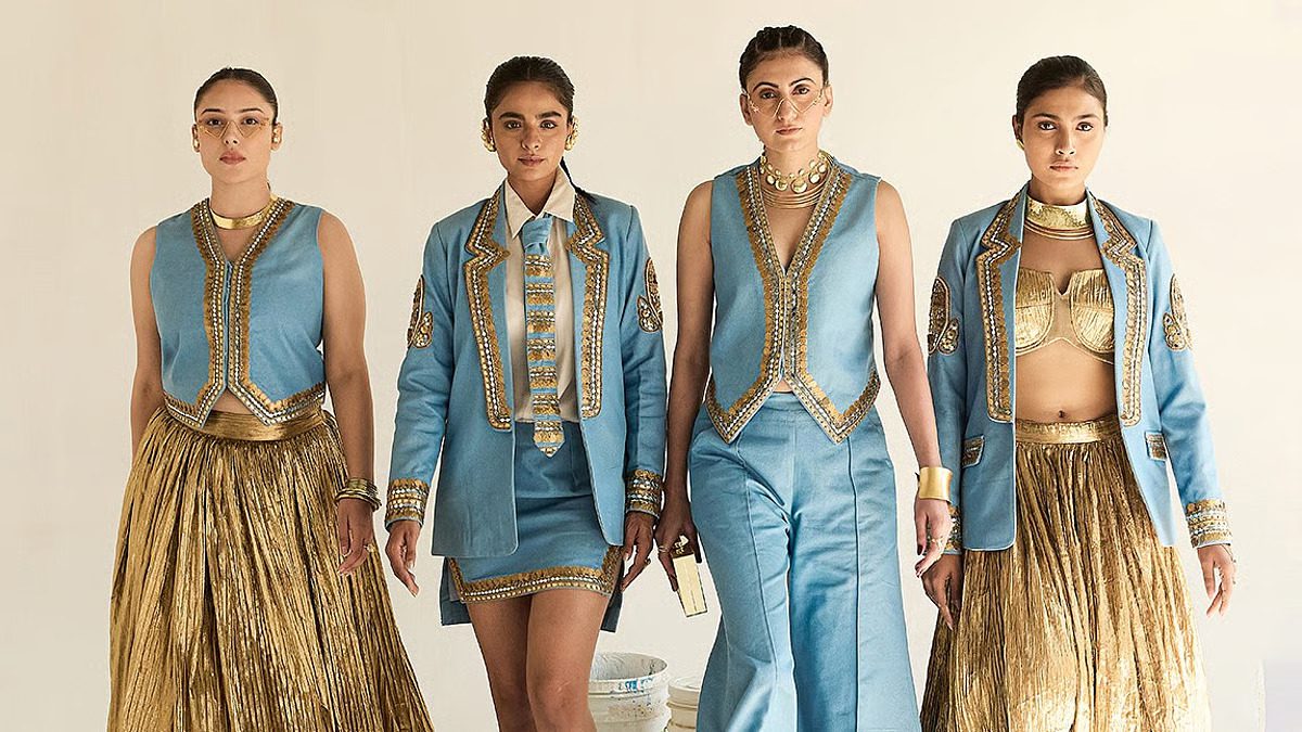 Ashna Vaswani’s Devi Drapes 2.0: Luxe Drapes and Gold Accents for Winter Weddings
