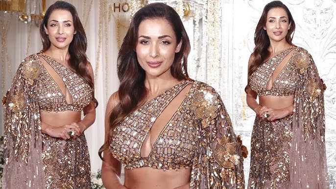 Malaika Arora Turns Up the Heat in Ornate Gold Lehenga