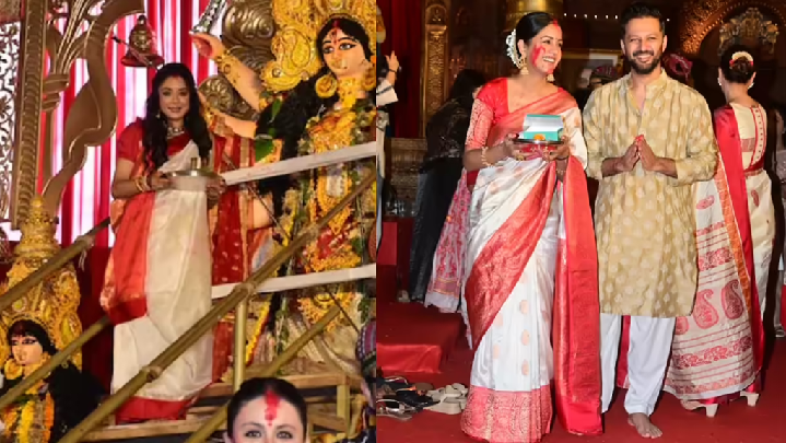 Rani Mukerji’s Sindoor Khela Saree Goes Iconic