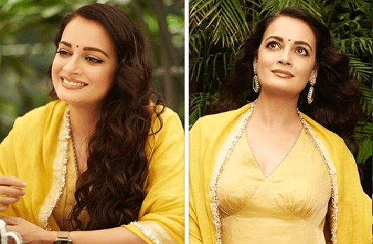 Dia Mirza’s Rs 54.5 k Zari-Linen Ensemble: Quiet Luxury at Its Best