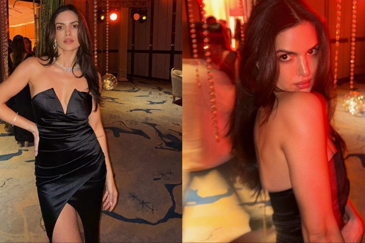 Natasa Stankovic Sizzles in Figure-Hugging Black Dress