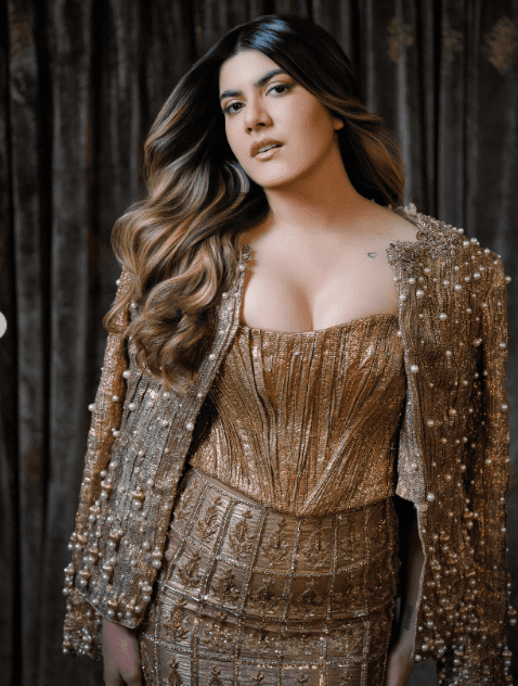 Ananya Birla Dazzles in Gilded Corset & Skirt at Manish Malhotra’s Diwali Bash
