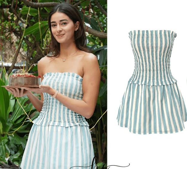 Ananya Panday Redefines Effortless Chic in Striped Mini Dress