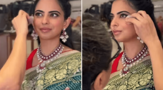 Isha Ambani Wows With Ruby & Diamond Necklace In Sneak Diwali Video