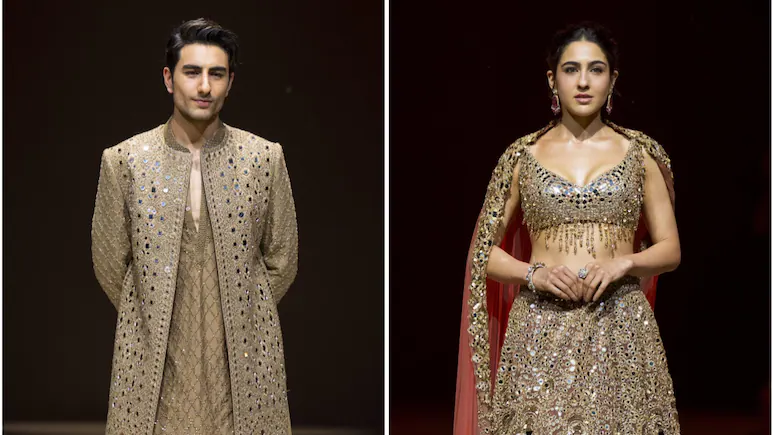 Sara & Ibrahim Ali Khan Shine in Their First Ramp Walk Together for Abhinav Mishra’s Delhi Show