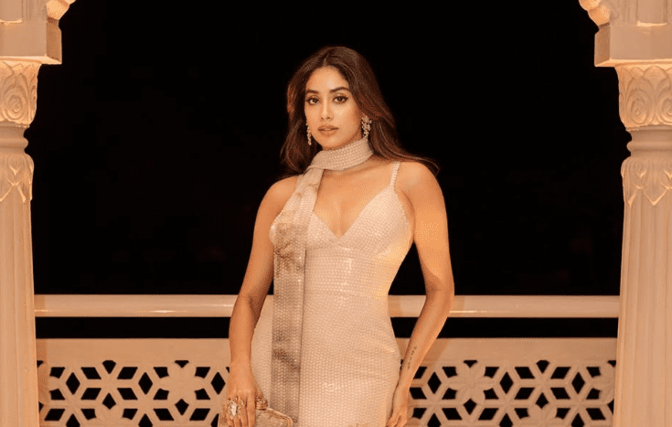 Janhvi Kapoor Channels ‘Jungle Glam’ in a Sequinned Elie Saab Gown