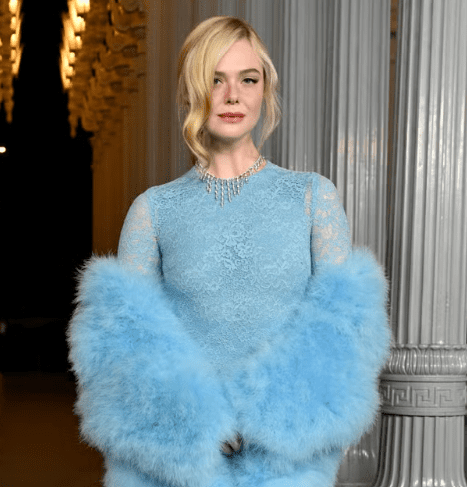 Elle Fanning Shines in Cinderella-Blue Gucci Gown at LACMA Gala