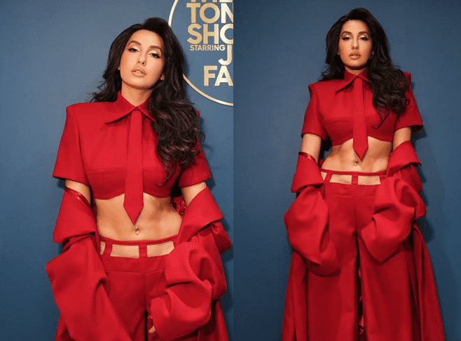 Nora Fatehi’s Red Moment on The Tonight Show