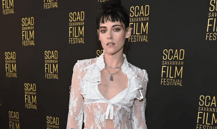 Stewart Celebrates Directorial Win in Super-Sheer Rodarte