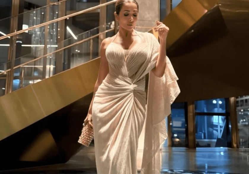 Malaika Arora Stuns in Pearl-Draped Tarun Tahiliani Gown Worth ₹1.05 Lakh