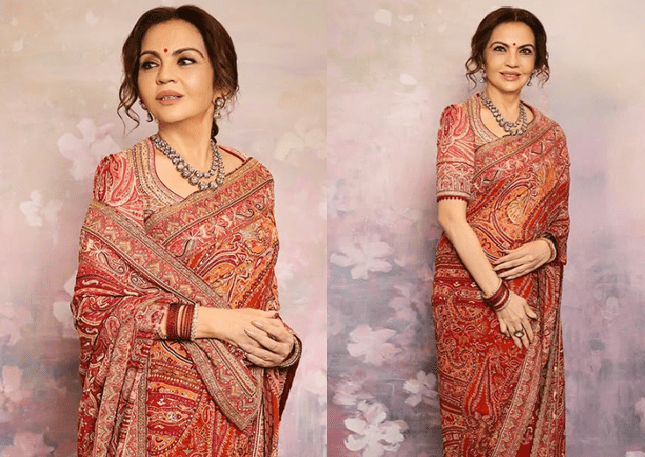Nita Ambani Stuns in Tarun Tahiliani Saree Masterpeice