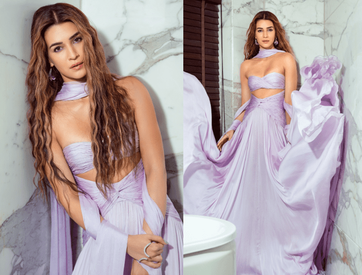 Kriti Sanon Stuns in Lavender Andrew Kwon Gown