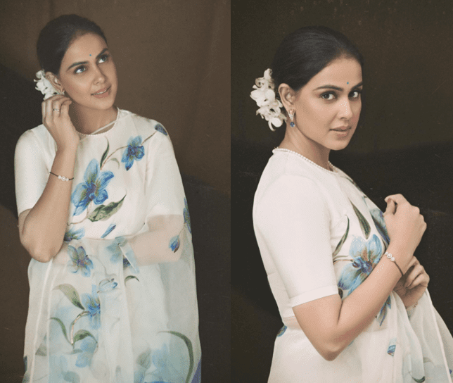 Simple Yet Striking: Genelia’s Floral Saree Look Wins Praise