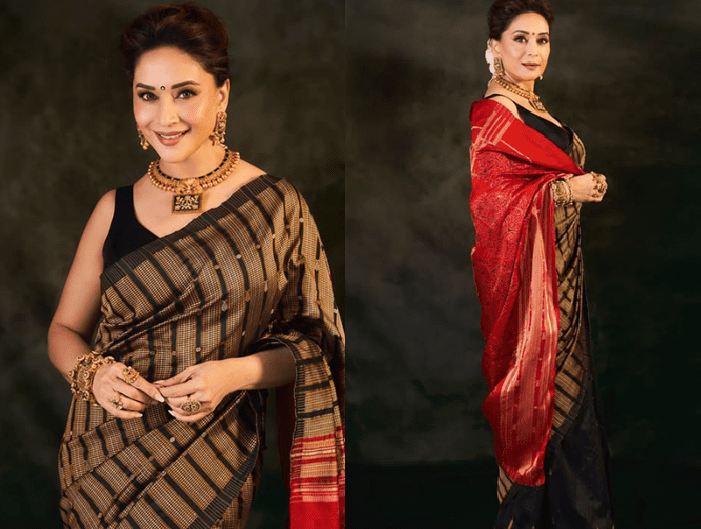 Madhuri Dixit’s Sonepuri Silk Saree Revival