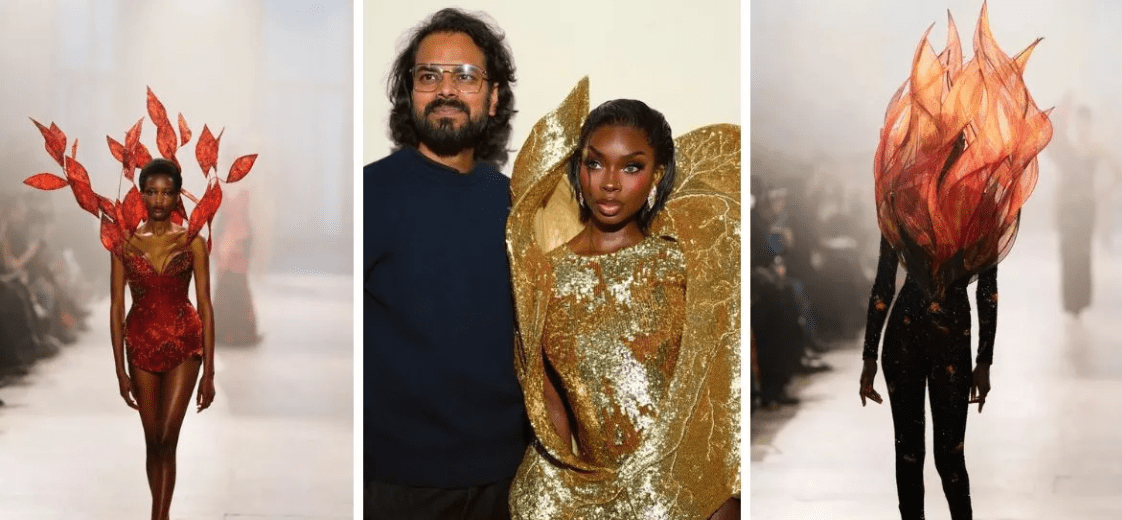 Reality Star Olandria Takes Centre Stage at Rahul Mishra Paris Show