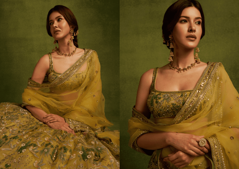 Shanaya Kapoor’s Elegant Hand‑Painted Pichhwai Silk Lehenga Look